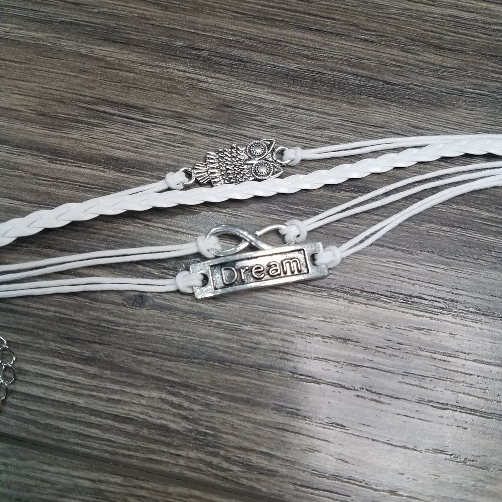 𝅺MULTI band fashion leather bracelet - Picture 2 of 3